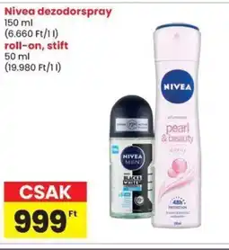 Spar Nivea dezodorspray, roll-on, stift ajánlat