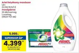 Spar Ariel folyékony mosószer, mosópárna ajánlat