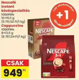 Spar Nescafé instant kávéspecialitás, cappiiccino ajánlat