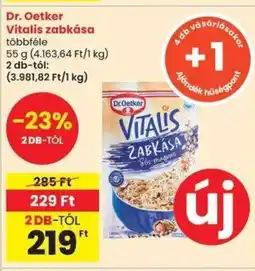 Spar Dr. Oetker Vitalis zabkása ajánlat
