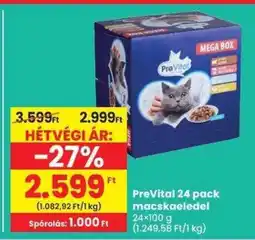 Spar PreVital 24 pack macskaeledel ajánlat