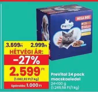 Spar PreVital 24 pack macskaeledel ajánlat