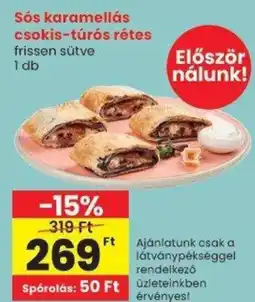 Spar Sós karamellás csokis-túrós rétes ajánlat