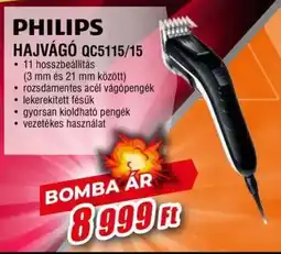 Expert Philips hajvágó qc5115/15 ajánlat