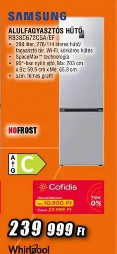 Expert Samsung alulfagyasztós hűtő rb38c672csa/ef ajánlat