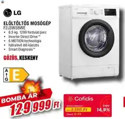 Expert Lg elöltöltős mosógép f2j3wsbwe ajánlat
