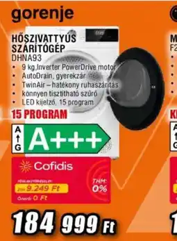 Expert Gorenje hőszivattyús szárítógép dhna93 ajánlat