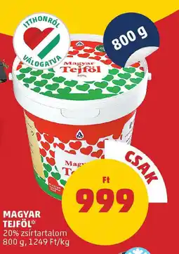 PENNY Magyar tejföl ajánlat