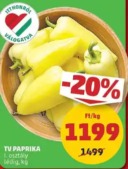 PENNY TV paprika ajánlat