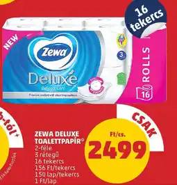 PENNY Zewa Deluxe toalettpapír ajánlat