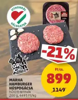 PENNY Marha Hamburger Húspogácsa ajánlat