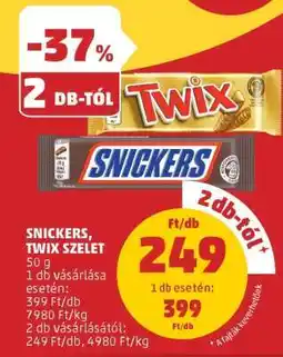 PENNY Snickers, Twix szelet ajánlat