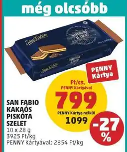 PENNY SAN FABIO KAKAÓS PISKÓTA SZELET ajánlat