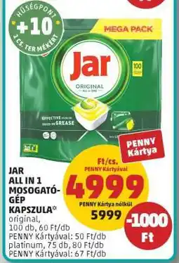 PENNY Jar All in 1 Mosogatógép Kapszula ajánlat