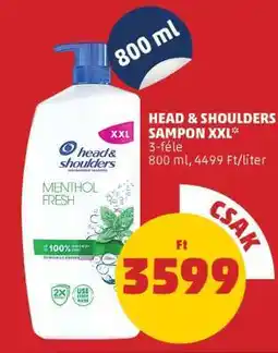PENNY Head & Shoulders Sampon XXL ajánlat