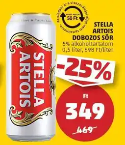 PENNY Stella Artois dobozos sör ajánlat