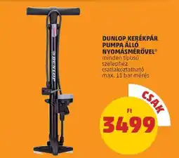PENNY Dunlop Kerékpár Pumpa Álló Nyomásmérővel ajánlat