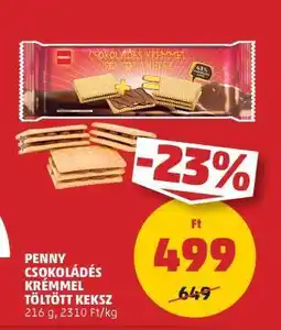 PENNY PENNY Csokoládés Krémmel Töltött Keksz ajánlat