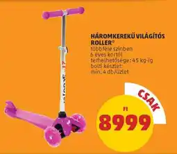 PENNY Háromkerekű világítós roller ajánlat