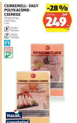ALDI Csirkemell- vagy Pulykacomb-csemege ajánlat