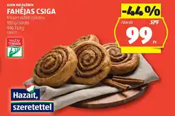 ALDI Azon Melegében Fahéjas csiga ajánlat