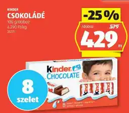 ALDI KINDER Csokoládé ajánlat