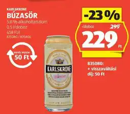 ALDI KARLSKRONE BÚZASÖR ajánlat