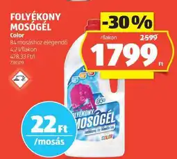 ALDI Folyékony Mosógél Color ajánlat