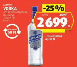 ALDI Zaranoff Vodka ajánlat
