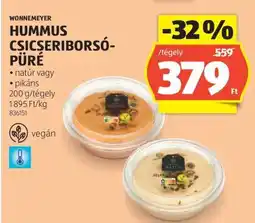 ALDI Wonnemeyer Hummus Csicseriborsó-Püré ajánlat