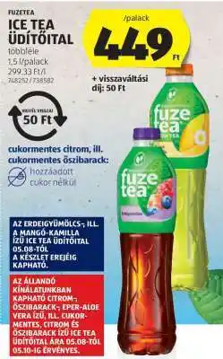 ALDI Fuzetea Ice Tea Üdítőital ajánlat