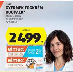 ALDI ELMEX GYERMEK FOGKRÉM DUOPACK ajánlat