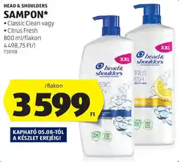 ALDI Head & Shoulders sampon ajánlat