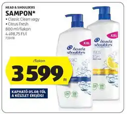 ALDI HEAD & SHOULDERS Sampon ajánlat