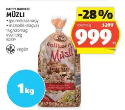 ALDI HAPPY HARVEST MÜZLI ajánlat