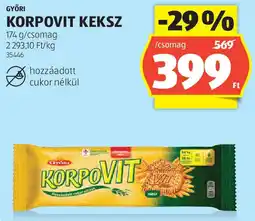 ALDI Győri Korpovit keksz ajánlat