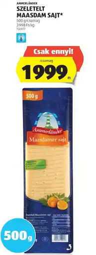 ALDI Ammerländer szeletelt maasdam sajt ajánlat
