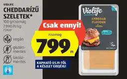 ALDI Violife Cheddarízű Szeletek ajánlat