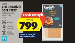 ALDI Violife Cheddarízű Szeletek ajánlat