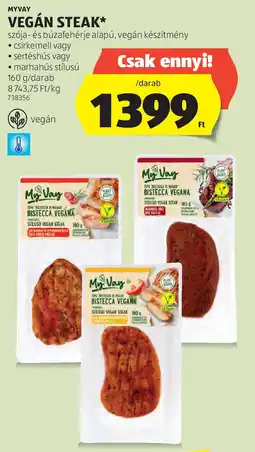 ALDI MyWay Vegán Steak ajánlat
