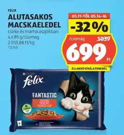 ALDI FELIX ALUTASAKOS MACSKAELEDEL ajánlat