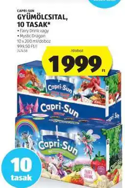 ALDI Capri-Sun Gyümölcsital, 10 tasak ajánlat