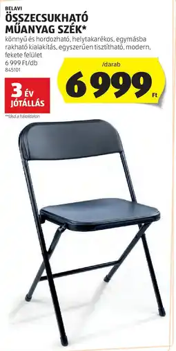 ALDI Összecsukható műanyag szék ajánlat