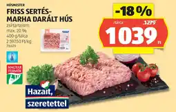 ALDI Friss Sertés-Marha Darált Hús ajánlat