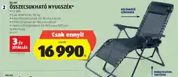 ALDI Összecsukható nyugágy ajánlat