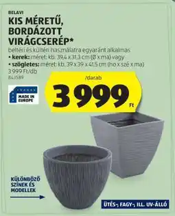 ALDI Kis méretű, bordázott virágcserép ajánlat