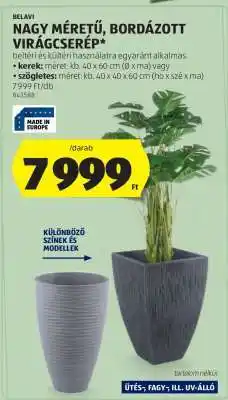 ALDI Nagy méretű, bordázott virágcserép ajánlat