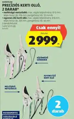 ALDI Precíziós kerti olló, 2 darab ajánlat