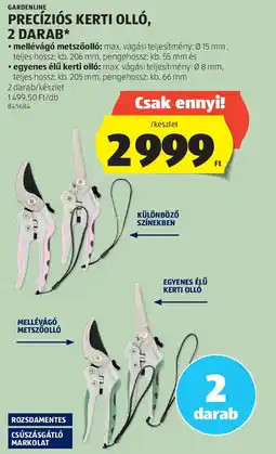 ALDI Precíziós kerti olló ajánlat