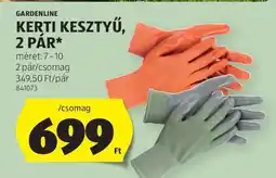 ALDI GARDENLINE KERTI KESZTYŰ, 2 PÁR ajánlat